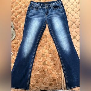 Buckle Black Boot Stretch Jeans